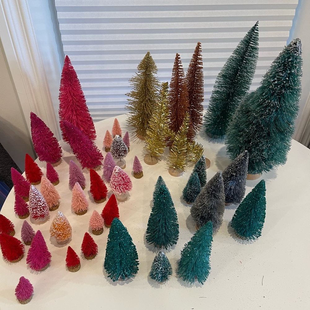 Christmas bottle brush collection